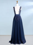 Dark Navy Prom Dresses,Elegant Prom Dress,Mother of the Bride Dresses,Wedding Guest Dress,PD00208