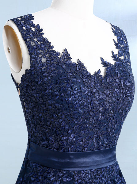 Dark Navy Prom Dresses,Elegant Prom Dress,Mother of the Bride Dresses,Wedding Guest Dress,PD00208