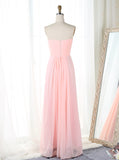 Empire Bridesmaid Dress,Long Chiffon Bridesmaid Dress,Sweetheart Bridesmaid Dress,BD00115