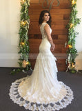Fit and Flare Wedding Dress,Lace Wedding Dresses,Fitted Bridal Dress,Modern Bridal Dress,WD00146