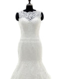Fit and Flare Wedding Dresses,Plus Size Wedding Gown,Lace Wedding Dress,Vintage Bridal Gown,WD00225
