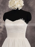 Floor Length A-line Wedding Dresses,Sweetheart Neckline Destination Wedding Dress,WD00549