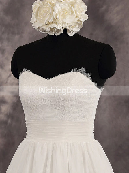 Floor Length A-line Wedding Dresses,Sweetheart Neckline Destination Wedding Dress,WD00549
