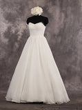 Floor Length A-line Wedding Dresses,Sweetheart Neckline Destination Wedding Dress,WD00549