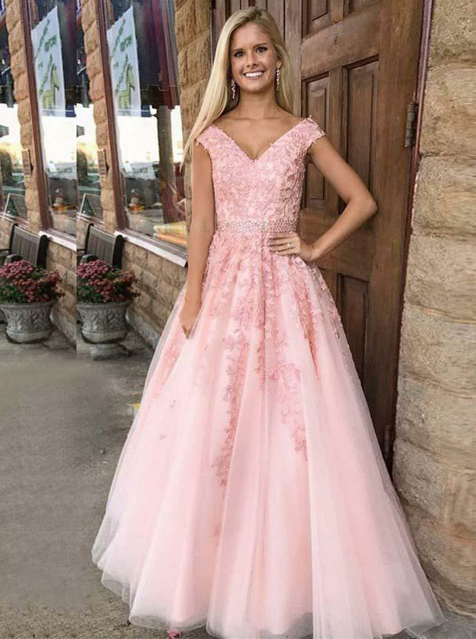 Floral Prom Dresses,Princess Prom Dress,Girls Party Dress,Graduation D