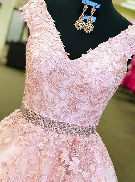 Floral Prom Dresses,Princess Prom Dress,Girls Party Dress,Graduation Dresses,PD00300