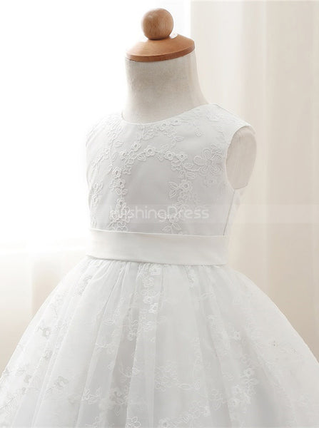 Full Length Flower Girl Dresses,Lace Flower Girl Dress,Princess Flower Girl Dress,FD00076