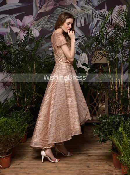 Gorgeous High Low Homecoming Dresses,Glitz High Neck Dress,PD00466 - Wishingdress Gorgeous High Low Homecoming Dresses,Glitz High Neck Dress,PD00466 - Wishingdress