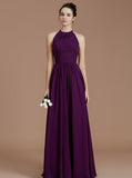 Grape Bridesmaid Dresses,High Neck Bridesmaid Dress,Simple Bridesmaid Dress,BD00257