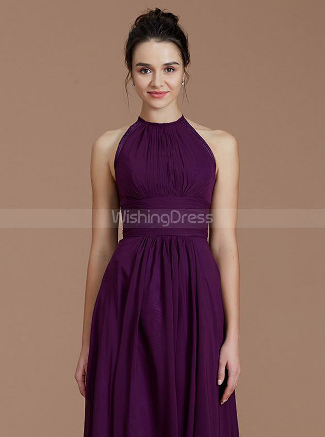 Grape Bridesmaid Dresses,High Neck Bridesmaid Dress,Simple Bridesmaid Dress,BD00257, US12 / Dark Navy Grape Bridesmaid Dresses,High Neck Bridesmaid Dress,Simple Bridesmaid Dress,BD00257, US12 / Dark Navy