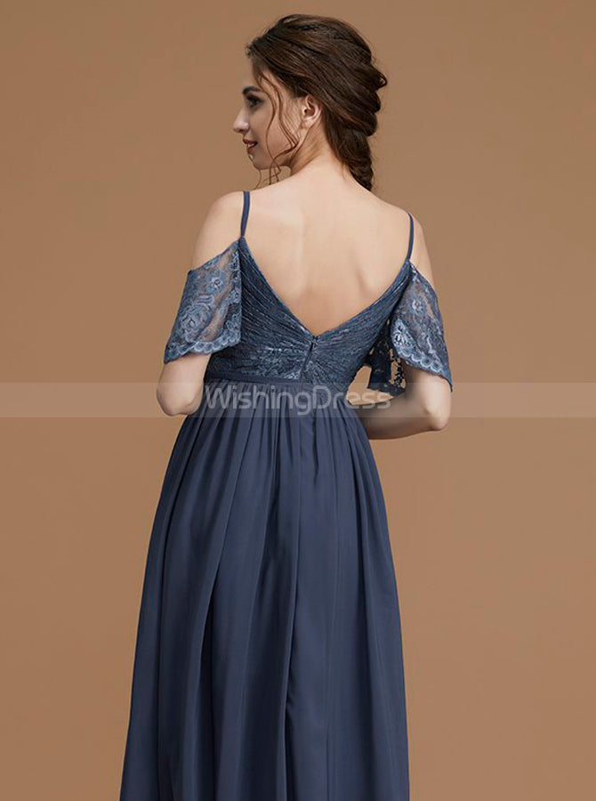Grey Bridesmaid Dresses,Long Bridesmaid Dress,Lace Chiffon Bridesmaid Dress,BD00247, US2 / Royal Blue Grey Bridesmaid Dresses,Long Bridesmaid Dress,Lace Chiffon Bridesmaid Dress,BD00247, US2 / Royal Blue