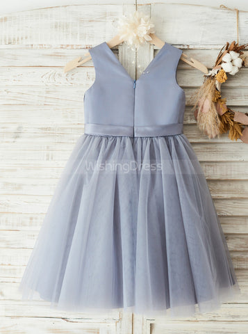 products/grey-flower-girl-dresses-pleated-flower-girl-dress-short-flower-girl-dress-fd00082-3.jpg