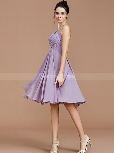 Halter Bridesmaid Dresses,Short Bridesmaid Dress,Empire Bridesmaid Dress,BD00259