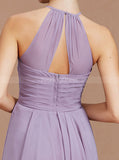 Halter Bridesmaid Dresses,Short Bridesmaid Dress,Empire Bridesmaid Dress,BD00259