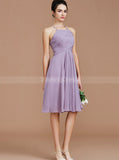 Halter Bridesmaid Dresses,Short Bridesmaid Dress,Empire Bridesmaid Dress,BD00259