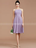 Halter Bridesmaid Dresses,Short Bridesmaid Dress,Empire Bridesmaid Dress,BD00259