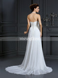 Halter Wedding Dresses,Beach Wedding Dress,Chiffon Wedding Dress,WD00275