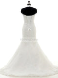 Halter Wedding Dresses,Mermaid Wedding Dress,Corset Wedding Gown,Lace Bridal Dress,WD00030