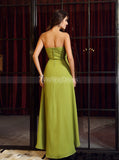 High Low Bridesmaid Dresses,Chiffon Bridesmaid Dress,Strapless Bridesmaid Dress,BD00238