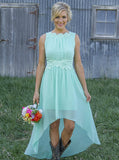 High Low Bridesmaid Dresses,Modern Bridesmaid Dress,Summer Bridesmaid Dress,BD00214