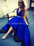 High Low Prom Dresses,Satin Prom Dress for Teens,Modest Prom Dress,PD00366