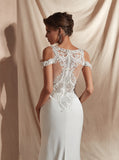 High Low Wedding Dresses,Beach Bridal Dress,OutDoor Wedding Dress,WD00360