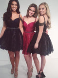 Homecoming Dresses with Straps,A line Homecoming Dress,Trendy Homecoming Dress,HC00087