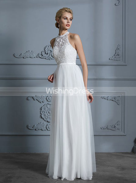 Informal Wedding Dress,Tulle Wedding Dress,Boho Wedding Dress,WD00297