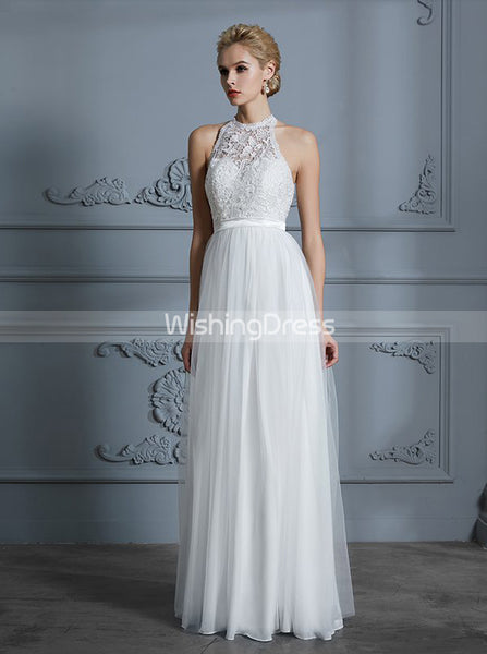 Informal Wedding Dress,Tulle Wedding Dress,Boho Wedding Dress,WD00297