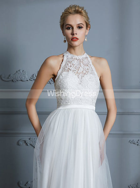 Informal Wedding Dress,Tulle Wedding Dress,Boho Wedding Dress,WD00297