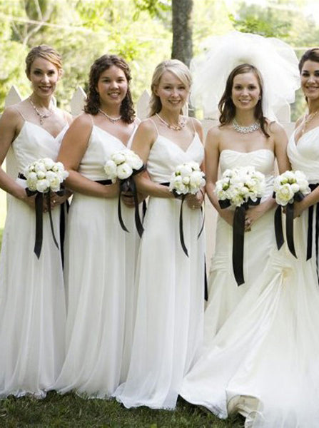 Ivory Bridesmaid Dress,Long Chiffon Bridesmaid Dress with Sash,Strappy Bridesmaid Dress,BD00065, US8 / Burgundy Ivory Bridesmaid Dress,Long Chiffon Bridesmaid Dress with Sash,Strappy Bridesmaid Dress,BD00065, US8 / Burgundy