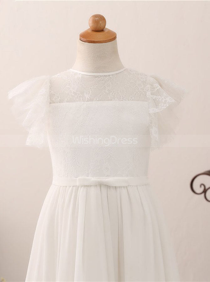 Ivory Flower Girl Dresses,Lace Junior Bridesmaid Dress with Cap Sleeves,FD00055, Child9 / Ivory Ivory Flower Girl Dresses,Lace Junior Bridesmaid Dress with Cap Sleeves,FD00055, Child9 / Ivory