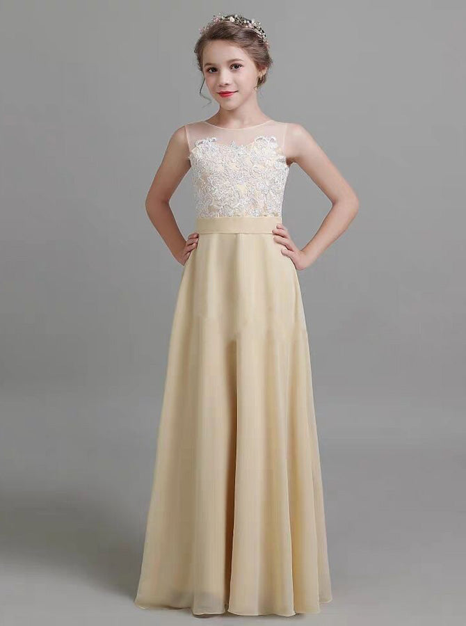 Kid Special Occasion Dresses,Chiffon Junior Bridesmaid Dress,JB00064