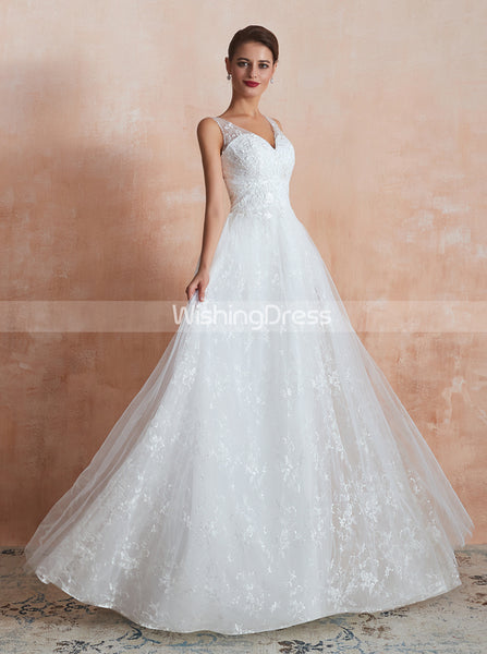 Lace Destination Wedding Dresses,Simple Bridal Dress,WD00471