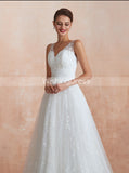Lace Destination Wedding Dresses,Simple Bridal Dress,WD00471