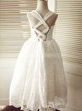 Lace Flower Girl Dresses,Full Length Flower Girl Dress,FD00100
