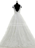 Lace Tulle Wedding Dresses,Princess Wedding Gown,Charming Wedding Gown,WD00046