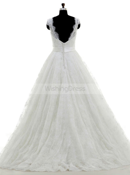Lace Tulle Wedding Dresses,Princess Wedding Gown,Charming Wedding Gown,WD00046