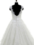 Lace Tulle Wedding Dresses,Princess Wedding Gown,Charming Wedding Gown,WD00046