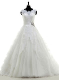 Lace Tulle Wedding Dresses,Princess Wedding Gown,Charming Wedding Gown,WD00046