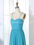 Light Blue Bridesmaid Dresses,Ruched Bridesmaid Dress,Full Length Bridesmaid Dress,BD00303