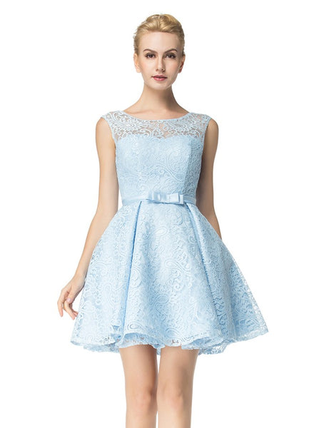 Light Blue Sweet 16 Dresses,Lace Homecoming Dresses,Short Mini Sweet 16 Dress,SW00005