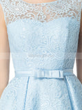 Light Blue Sweet 16 Dresses,Lace Homecoming Dresses,Short Mini Sweet 16 Dress,SW00005