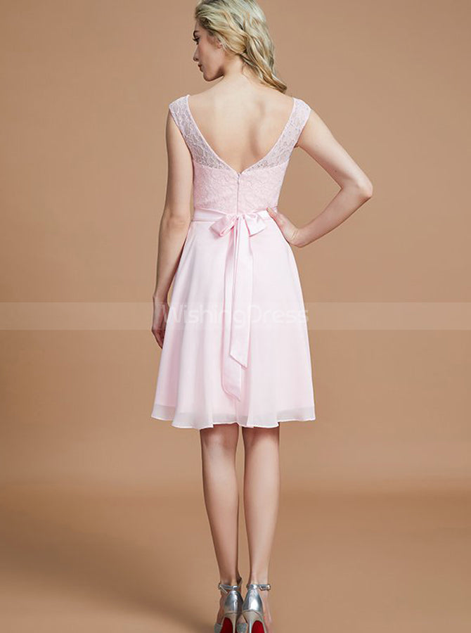Light Pink Bridesmaid Dresses,Knee Length Bridesmaid Dress,Elegant Bridesmaid Dress,BD00255, US16W / Dark Navy Light Pink Bridesmaid Dresses,Knee Length Bridesmaid Dress,Elegant Bridesmaid Dress,BD00255, US16W / Dark Navy