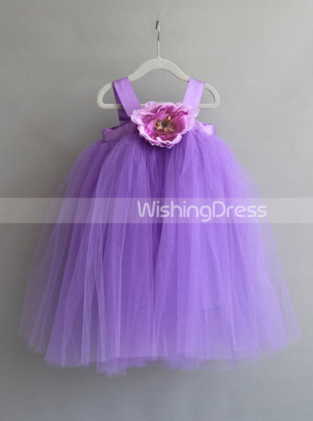 Light Purple Flower Girl Dress Tutu,Diy Flower Girl Dress,Cute Baby Flower Girl Dress,FD00037