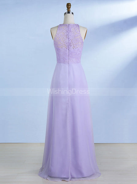 Lilac Bridesmaid Dresses,Elegant Bridesmaid Dress,Long Bridesmaid Dress,BD00260