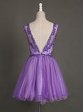 Lilac Homecoming Dresses,Short Homecoming Dress,Fancy Cocktail Dress,HC00007