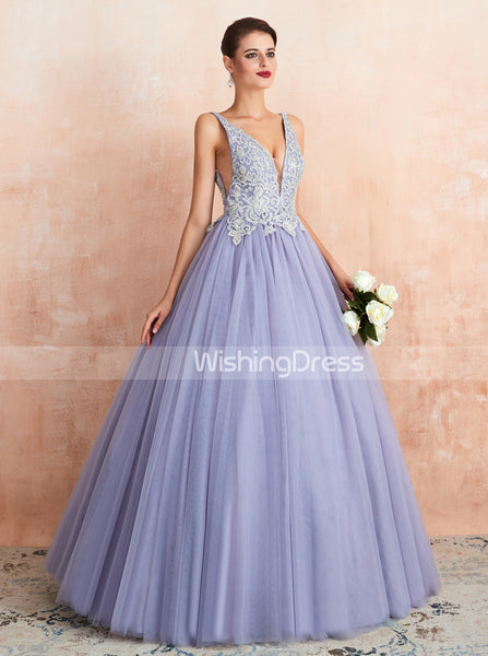 Lilac Prom Gown,Elegant Sweet 16 Dress for Teens,PD00458