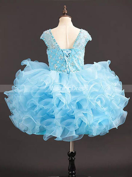 Little Girls Cupcake Pageant Dress,Kids Little Princess Dress,GPD0039