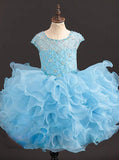 Little Girls Cupcake Pageant Dress,Kids Little Princess Dress,GPD0039